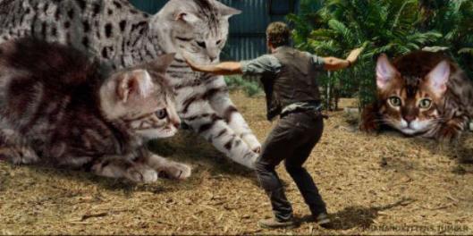 jurassic park world cats photoshop